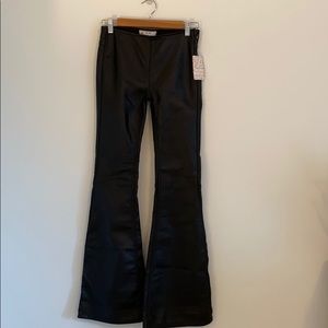 Free people faux leather pants